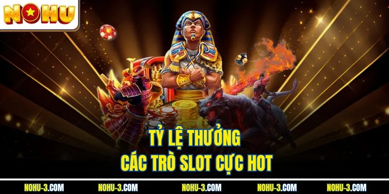 Tỷ lệ thưởng các trò slot cực hot